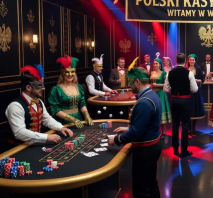 Wieczór tematyczny z dekoracjami i stołami do gier podczas eventu 'RED DOG' SALON PIELĘGNACJI DLA PSÓW I KOTÓW Beata Simońska.